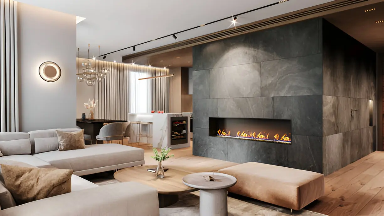 Open-concept living space created through a Home Remodeling Enterprise project in Nevada.